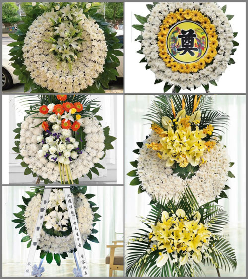 广东梅州市五华县龙村镇湖中村花圈速递