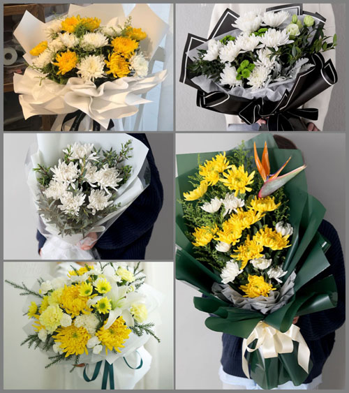 广东梅州市五华县龙村镇湖中村白事花束代送